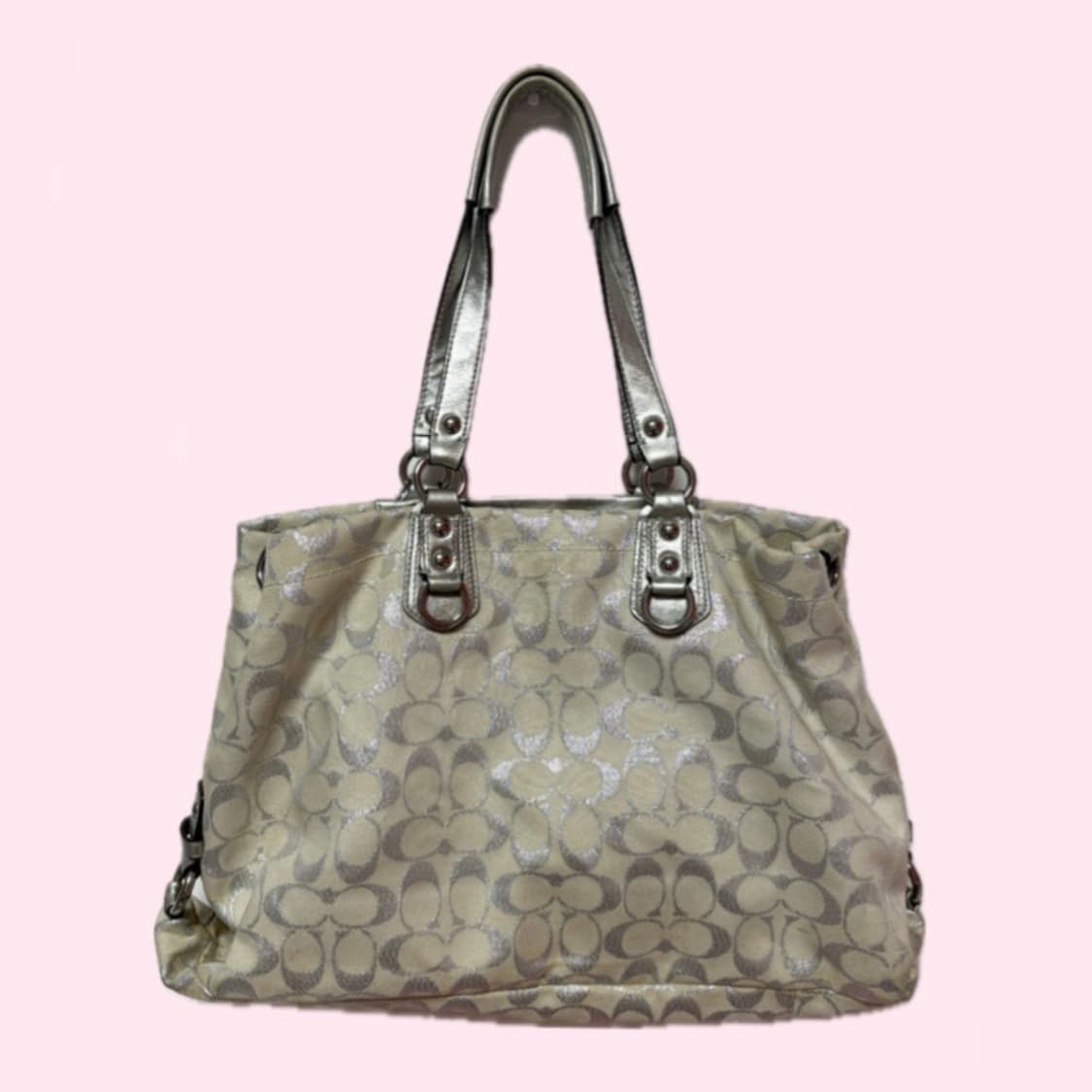 [Coach] 코치 Signature Metallic Tote Bag 상품이미지2