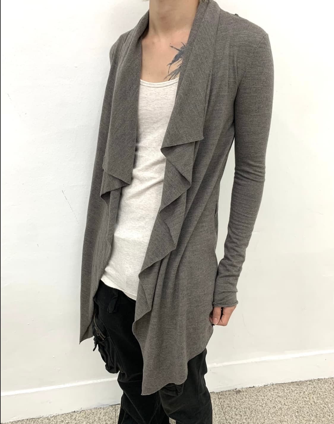 Helmut Lang draped wool cardigan 상품이미지2