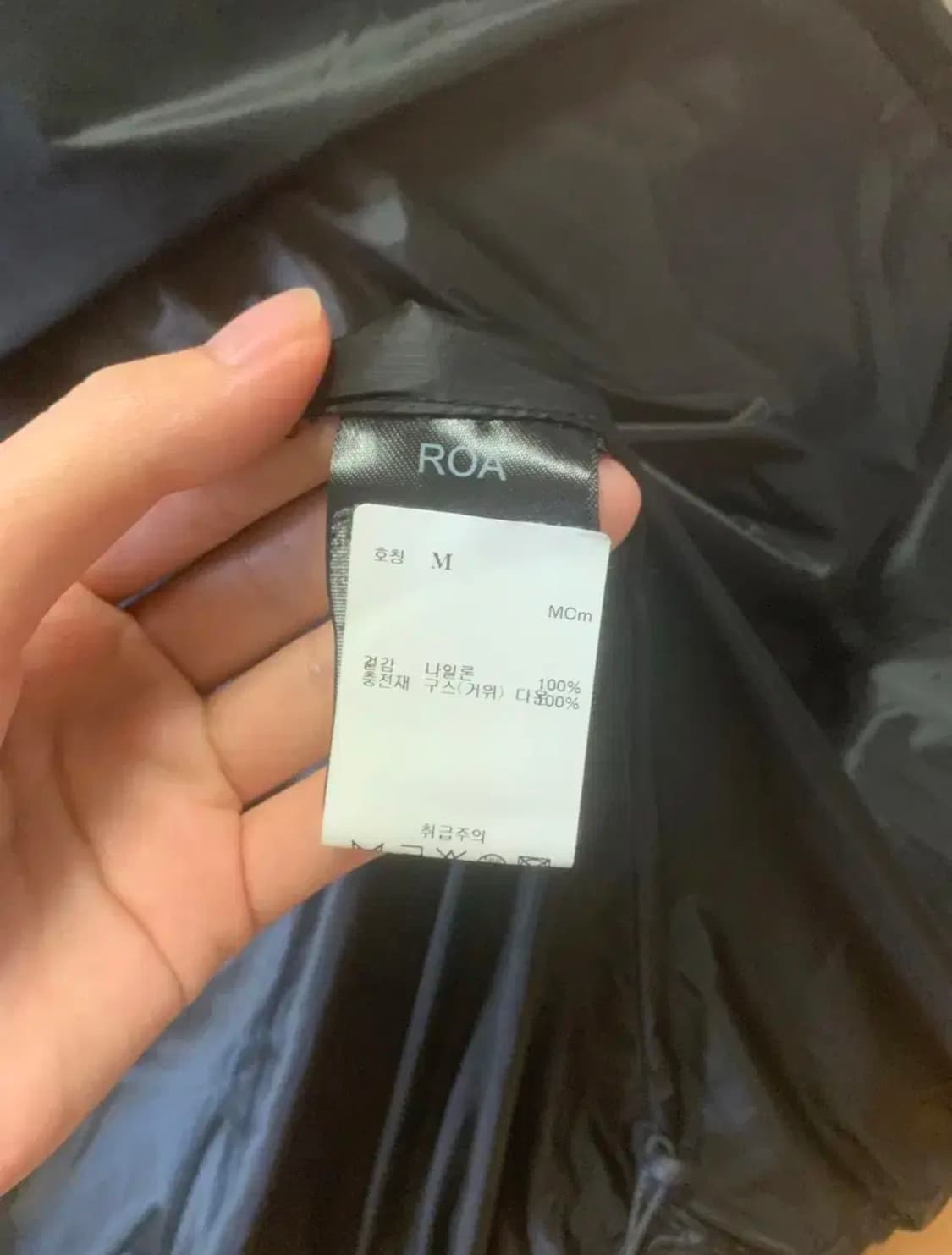 Roa 헤비다운 패딩 아스팔트 상품이미지2