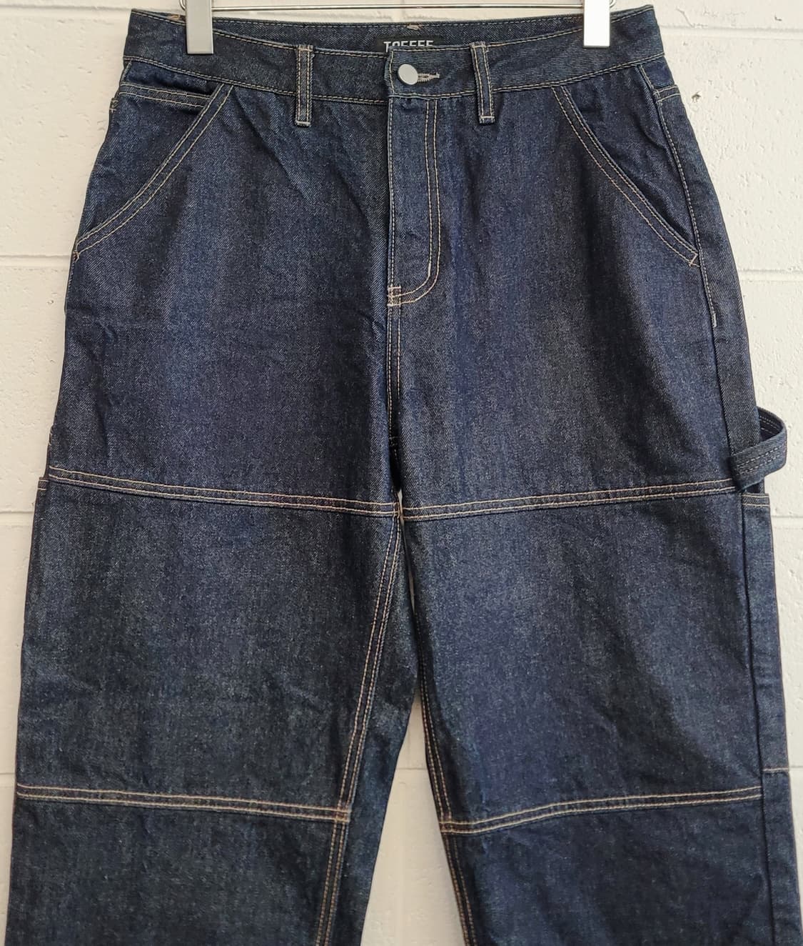 토피(TOFFEE) 카펜터 와이드 데님팬츠 판매 상품이미지3