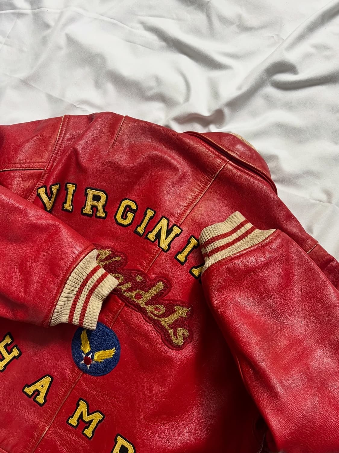 아비렉스 바시티 가죽 자켓 상품이미지10