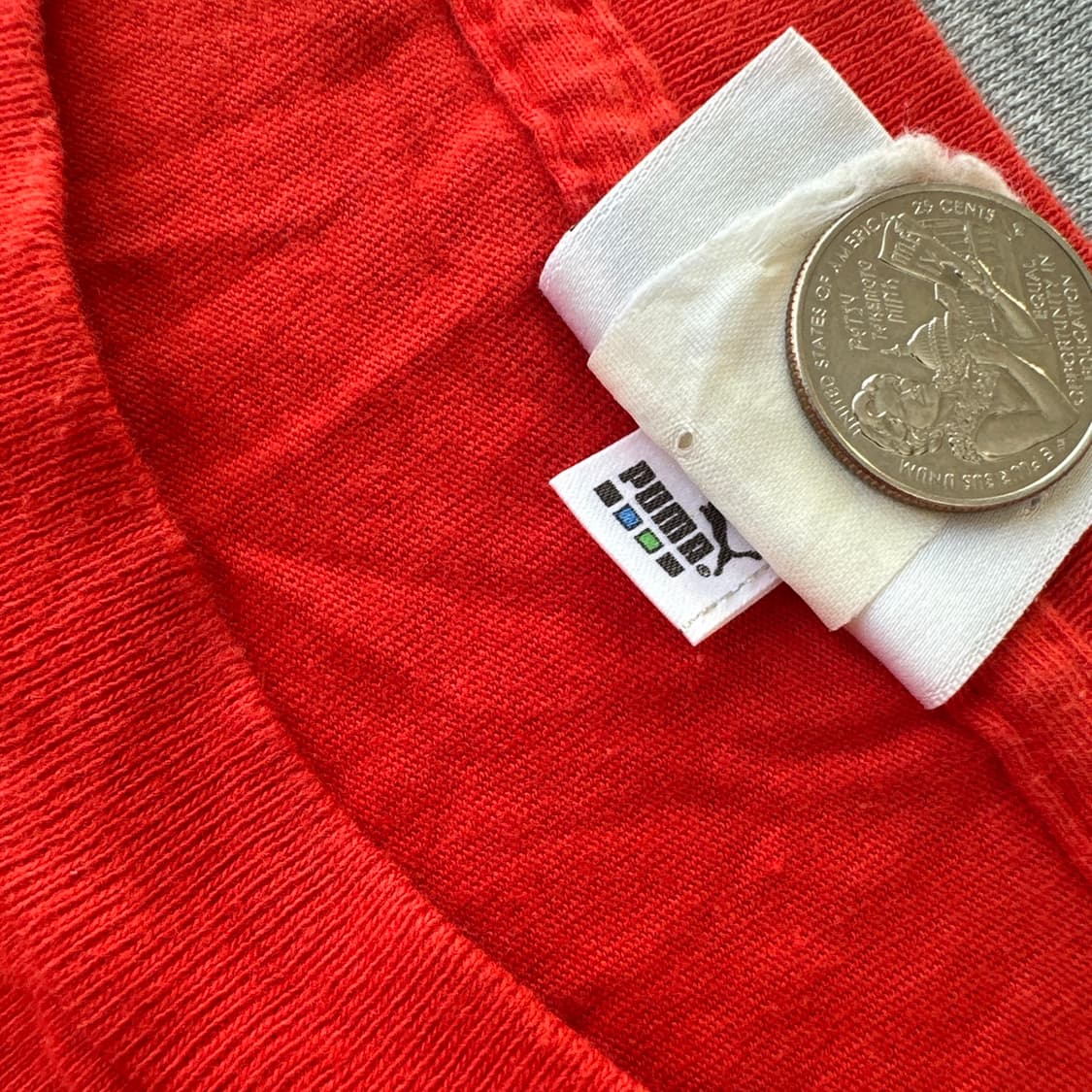 90's 푸마 올드스쿨 반팔 티셔츠 XL  상품이미지5