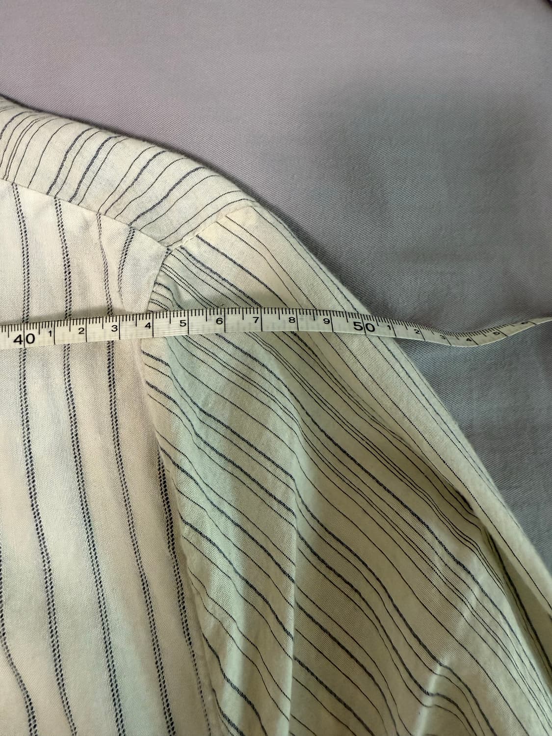 Atelier suppan믹스드 스트라이프 백 어태치드 셔츠 상품이미지7