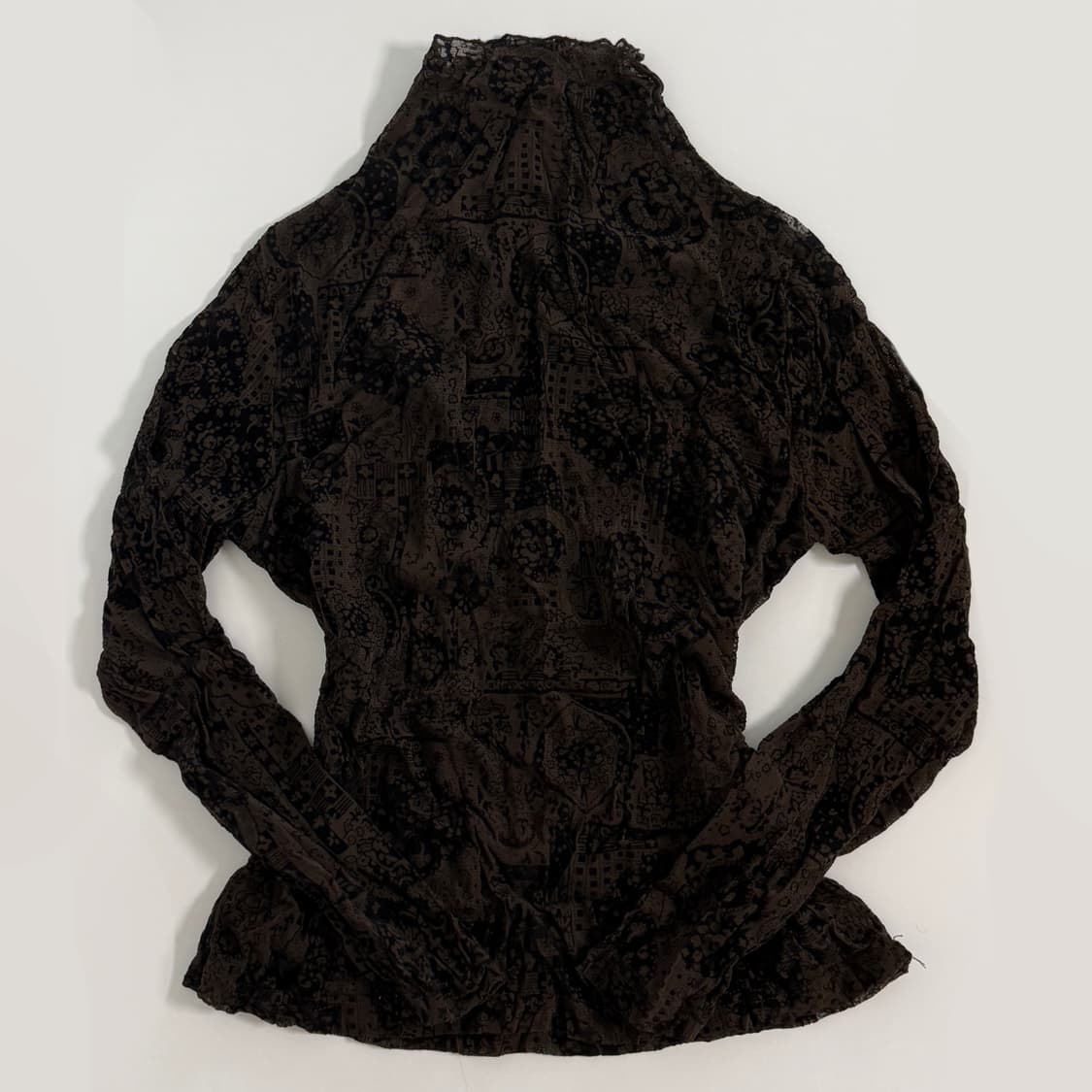 빈티지 오리엔탈 페어리 아카이브 매쉬 탑 파우닝 큐빈 상품이미지1