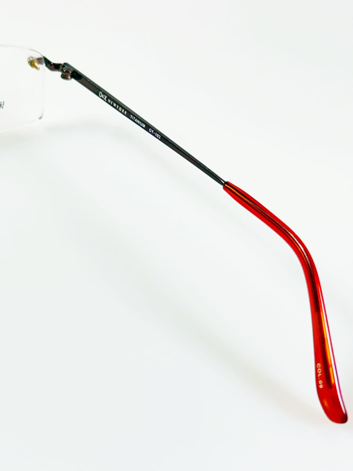 O&X NEWYORK 티타늄 무테 스퀘어 빈티지 안경 상품이미지6