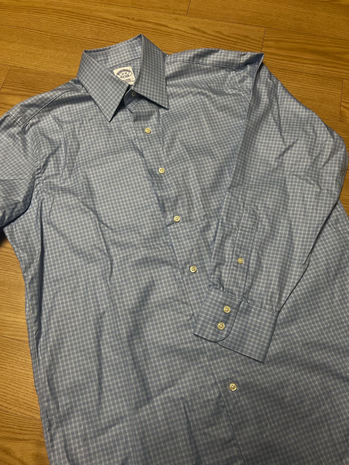 Brooks Brothers Blue Check Shirts M 상품이미지1