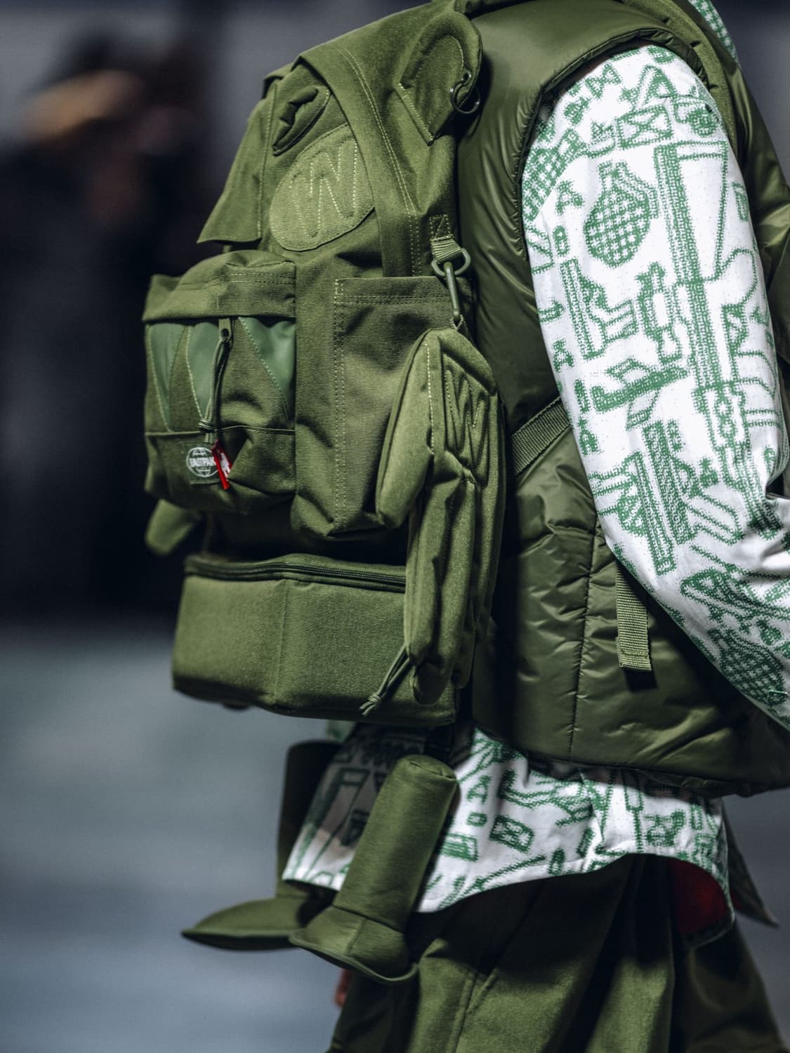 월터 반 베이렌동크 x 이스트팩 - 백팩 (카키) 상품이미지4