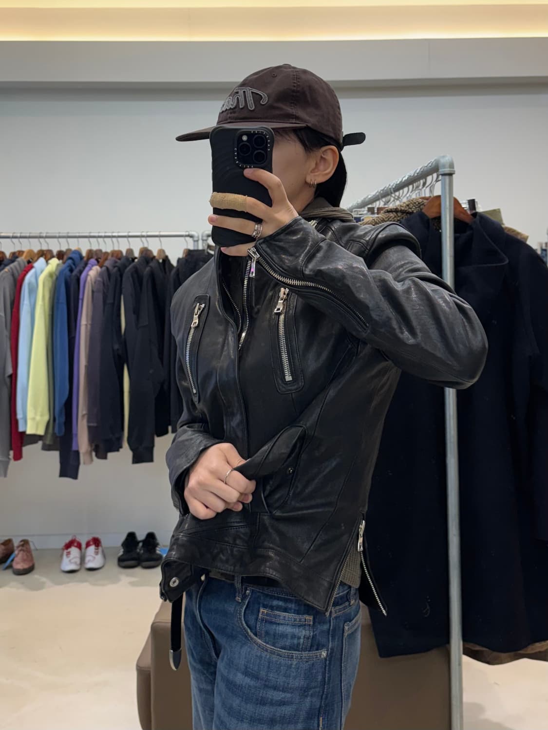 SLCZ 셀렉티즘 레더 라이더 자켓 상품이미지6