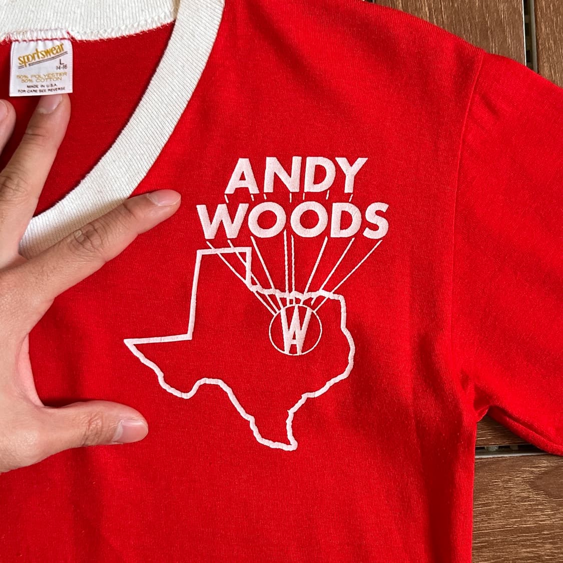 80‘s Sports Wear usa made jersey 1/2 tee 상품이미지3