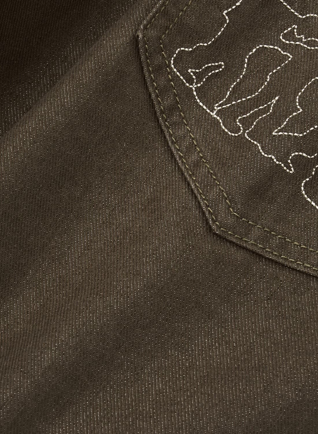 소셜 그래픽 와이드 데님_브라운 XL (인템포무드) 상품이미지7