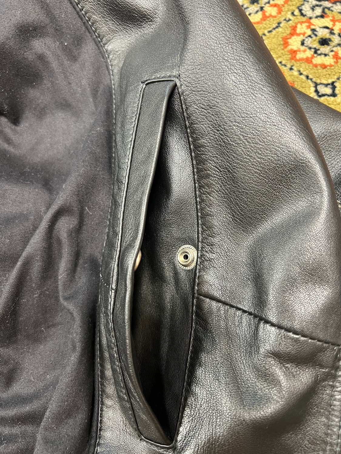 [M] 캘빈클라인 진스 램스킨 더블 라이더 자켓 상품이미지6