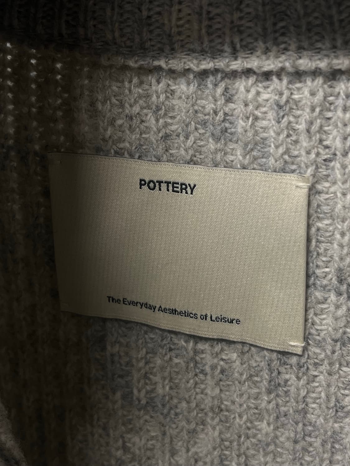 포터리 셔틀랜드 울 하이넥 가디건 상품이미지8