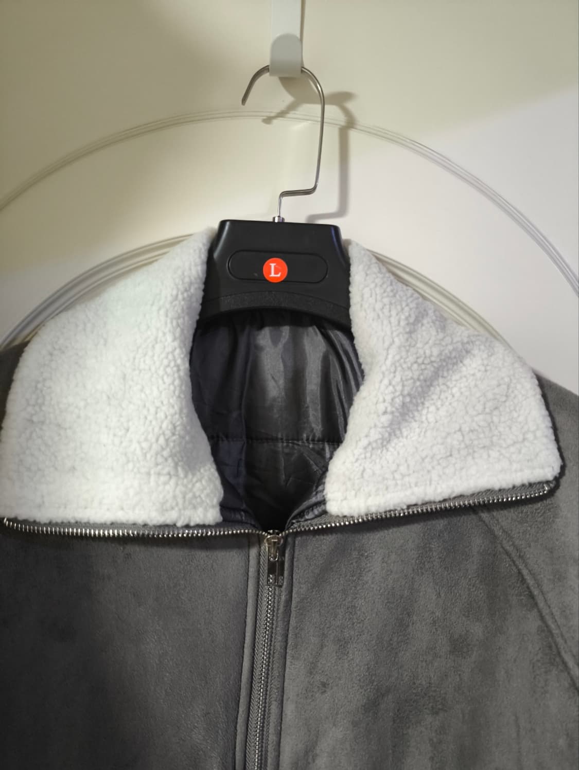 오버핏 ggs 스웨이드 무스탕 봄버 상품이미지2