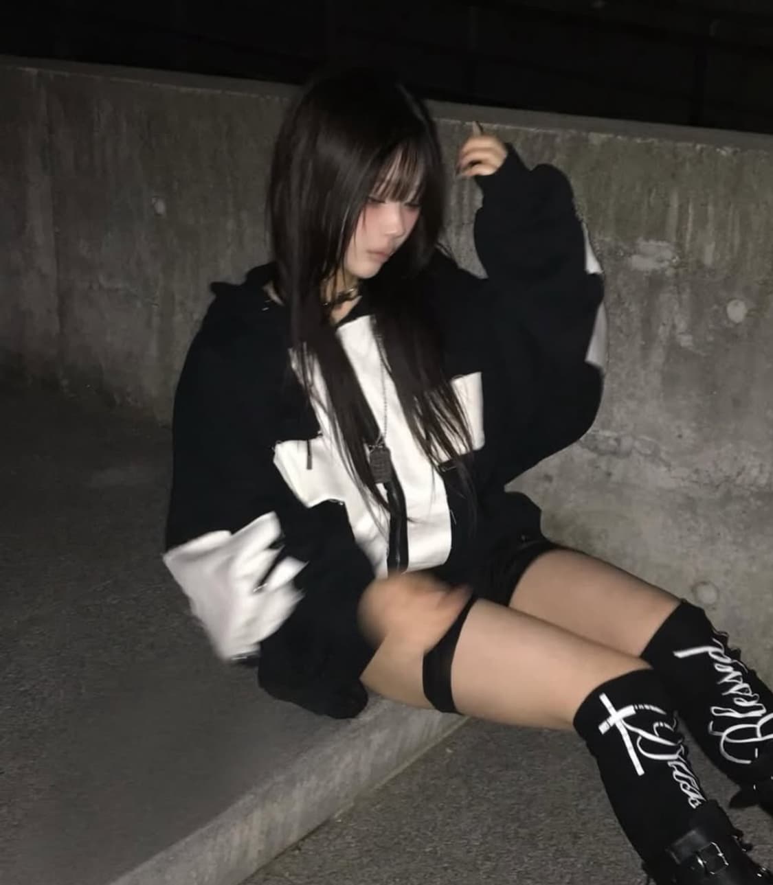 minga london 밍가런던 후드집업, 초커 세트 상품이미지2