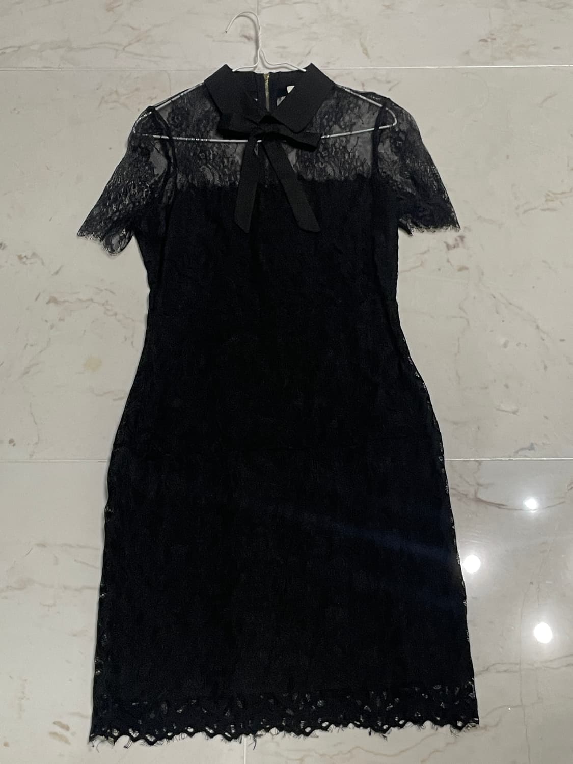 시스루 레이스 원피스 상품이미지2