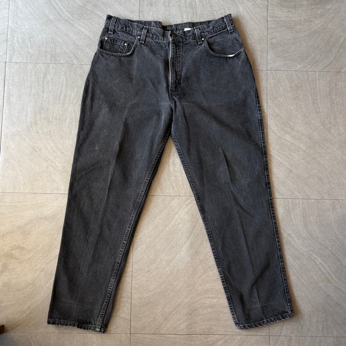 93년 6월 미국 생산 리바이스 545 데님 블랙 팬츠 상품이미지1