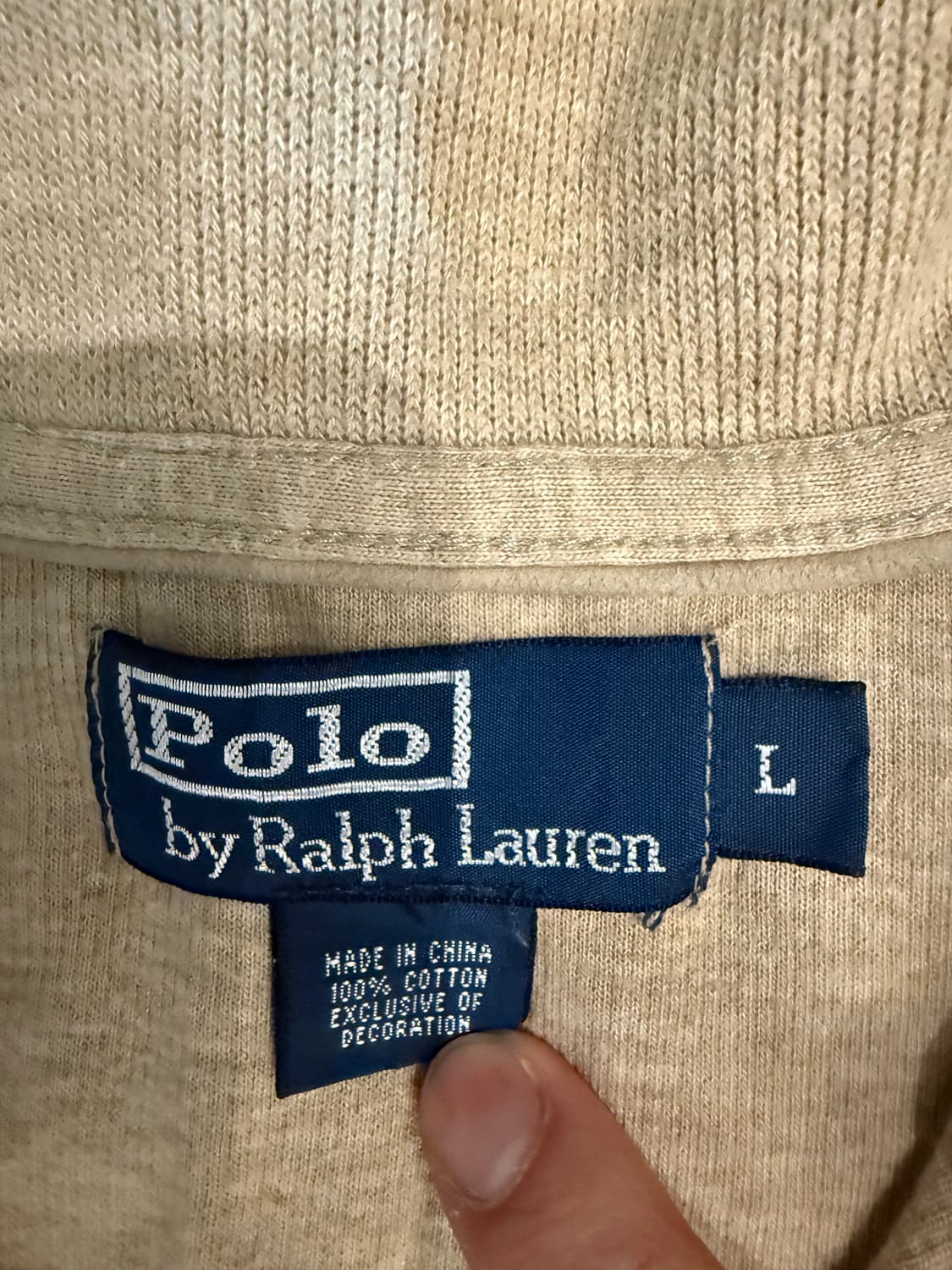 폴로 반집업 니트 L 상품이미지6