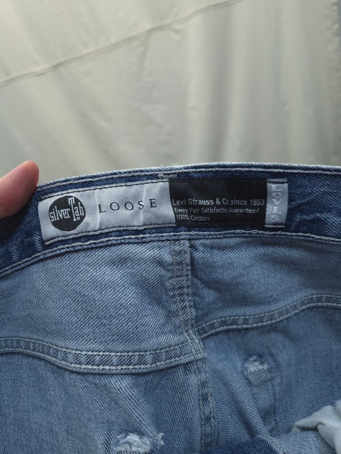 리바이스 실버탭 중청 루즈핏 데님 팬츠 32 상품이미지4