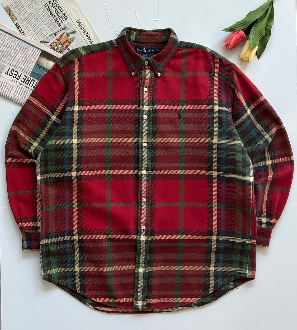 Polo 폴로랄프로렌 타탄 체크 셔츠 상품이미지2