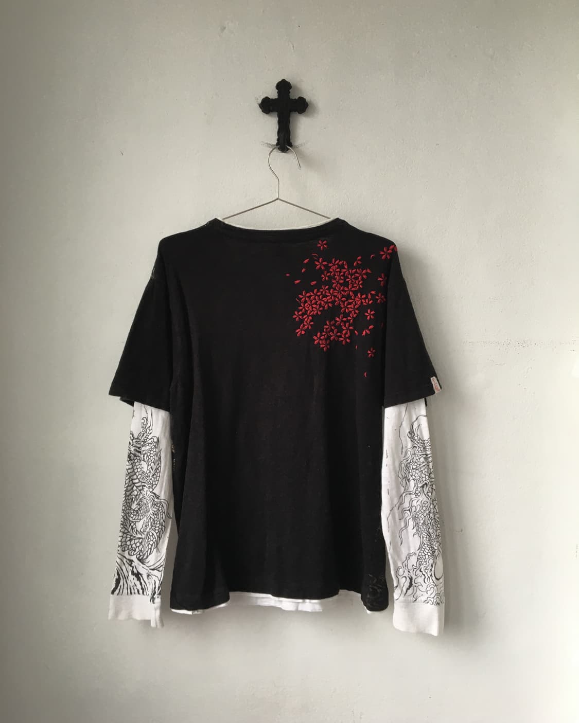 Oriental printing layered sleeve 상품이미지3