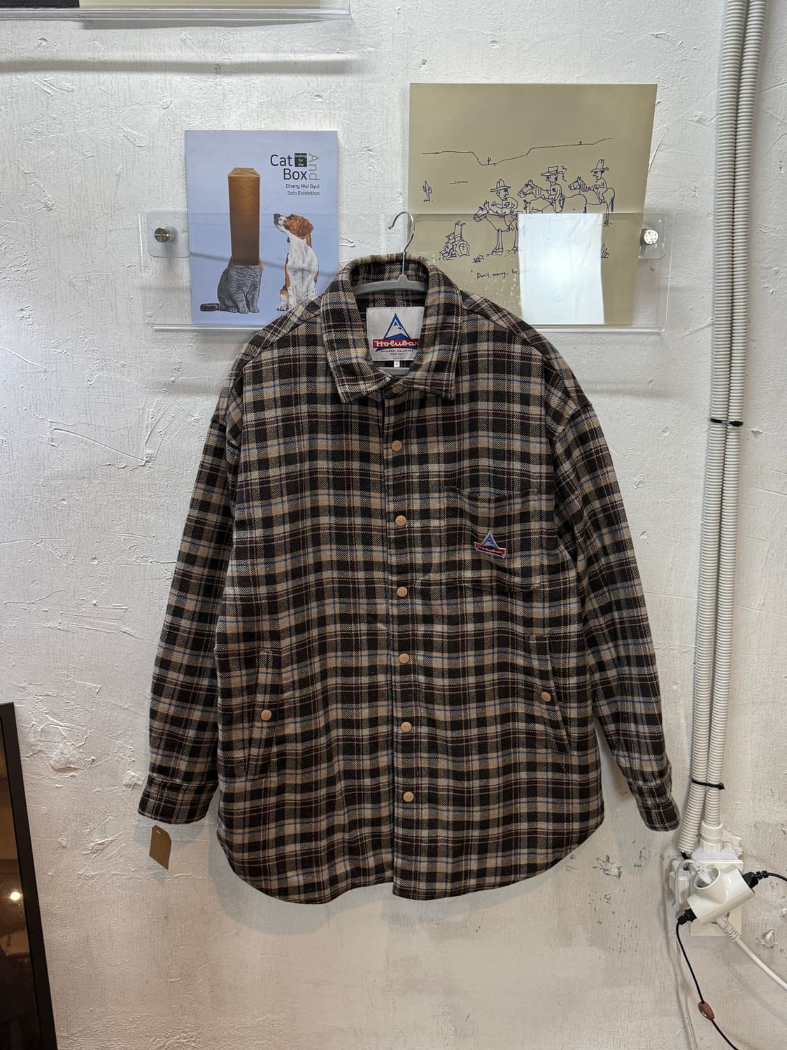홀루바 타탄 체크 셔츠 자켓 상품이미지5