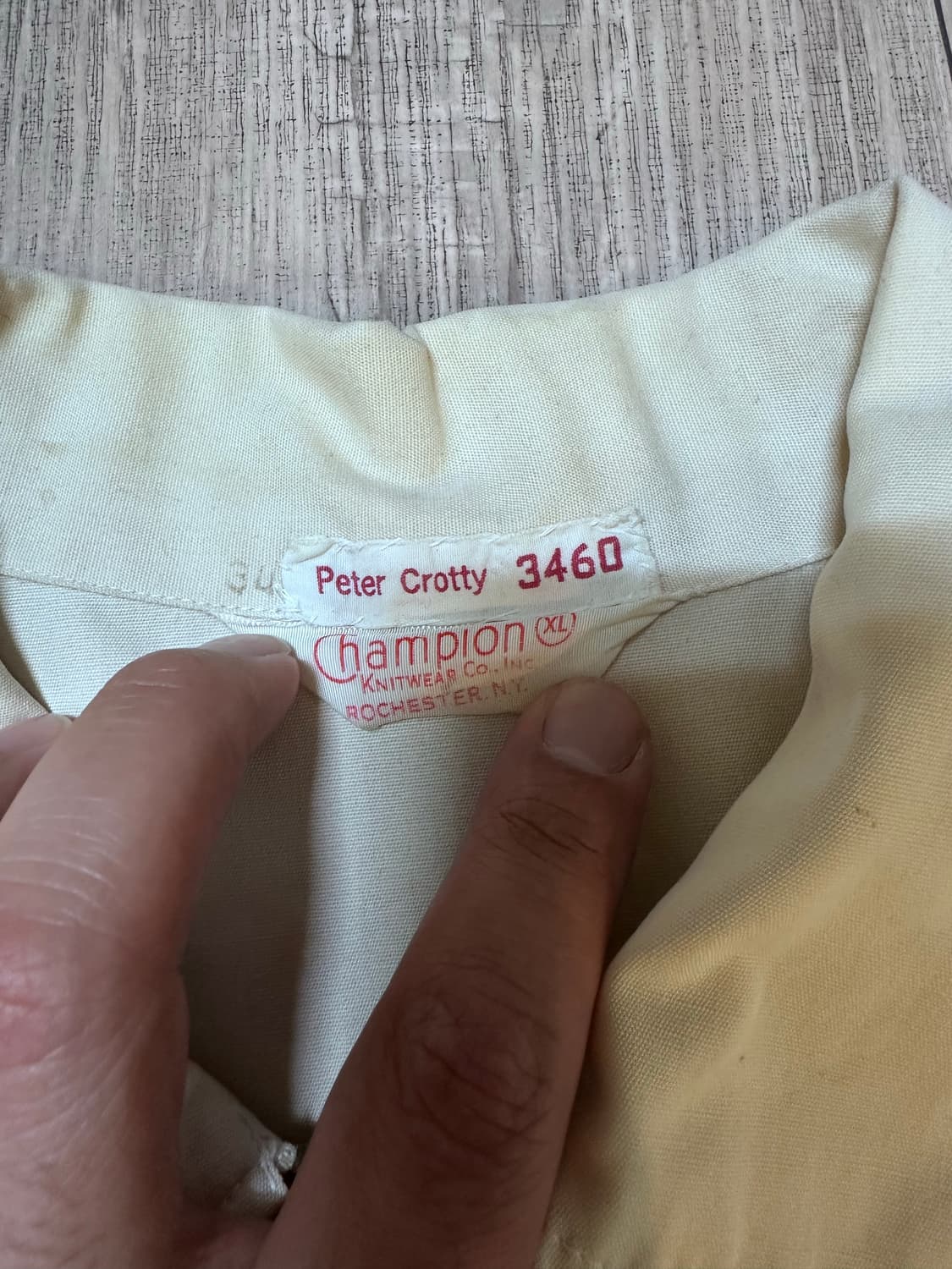 빈티지 챔피온 노트르담 대학교 화이트 자켓 상품이미지7