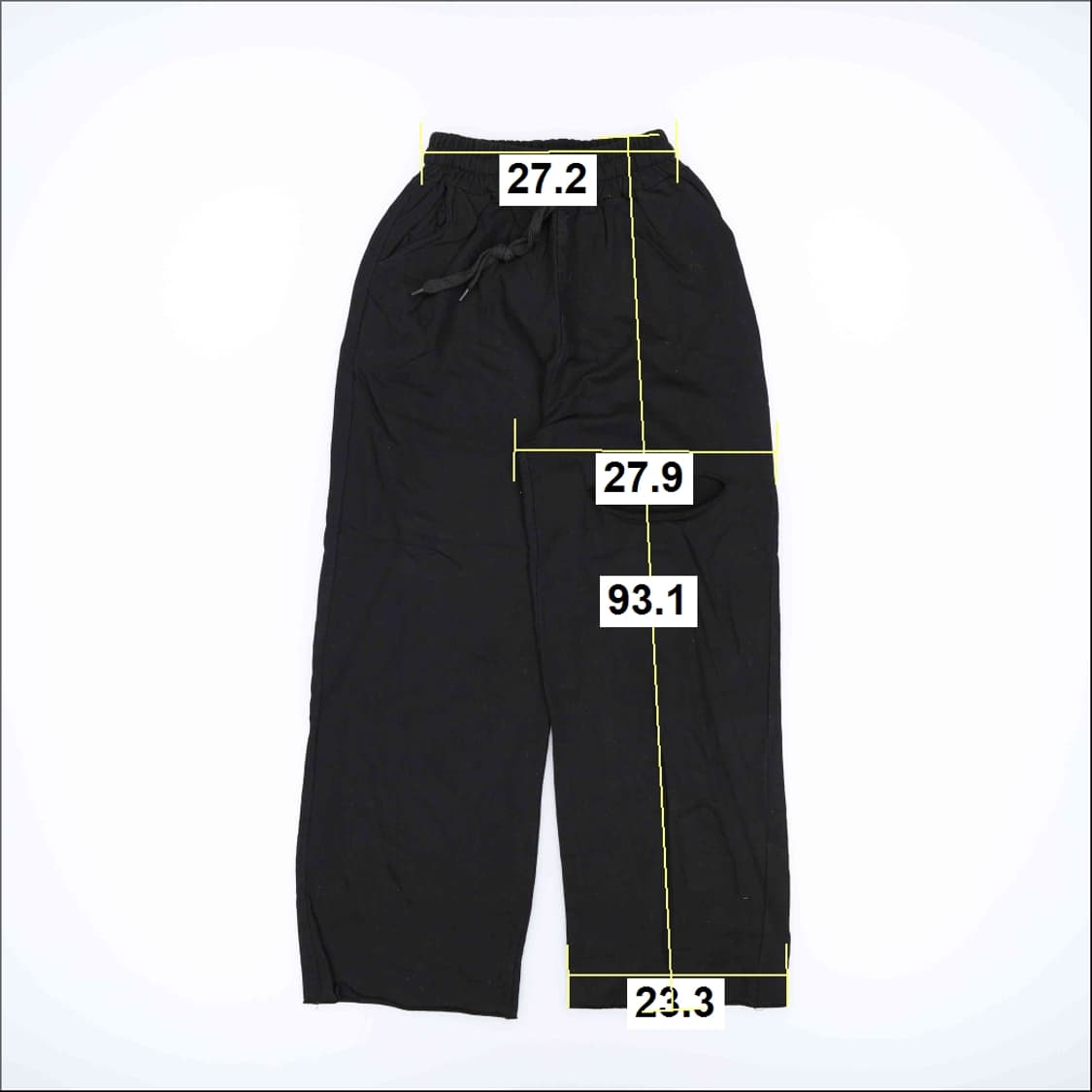 [실측확인] 원포인트 와이드 팬츠 1211J1 상품이미지5