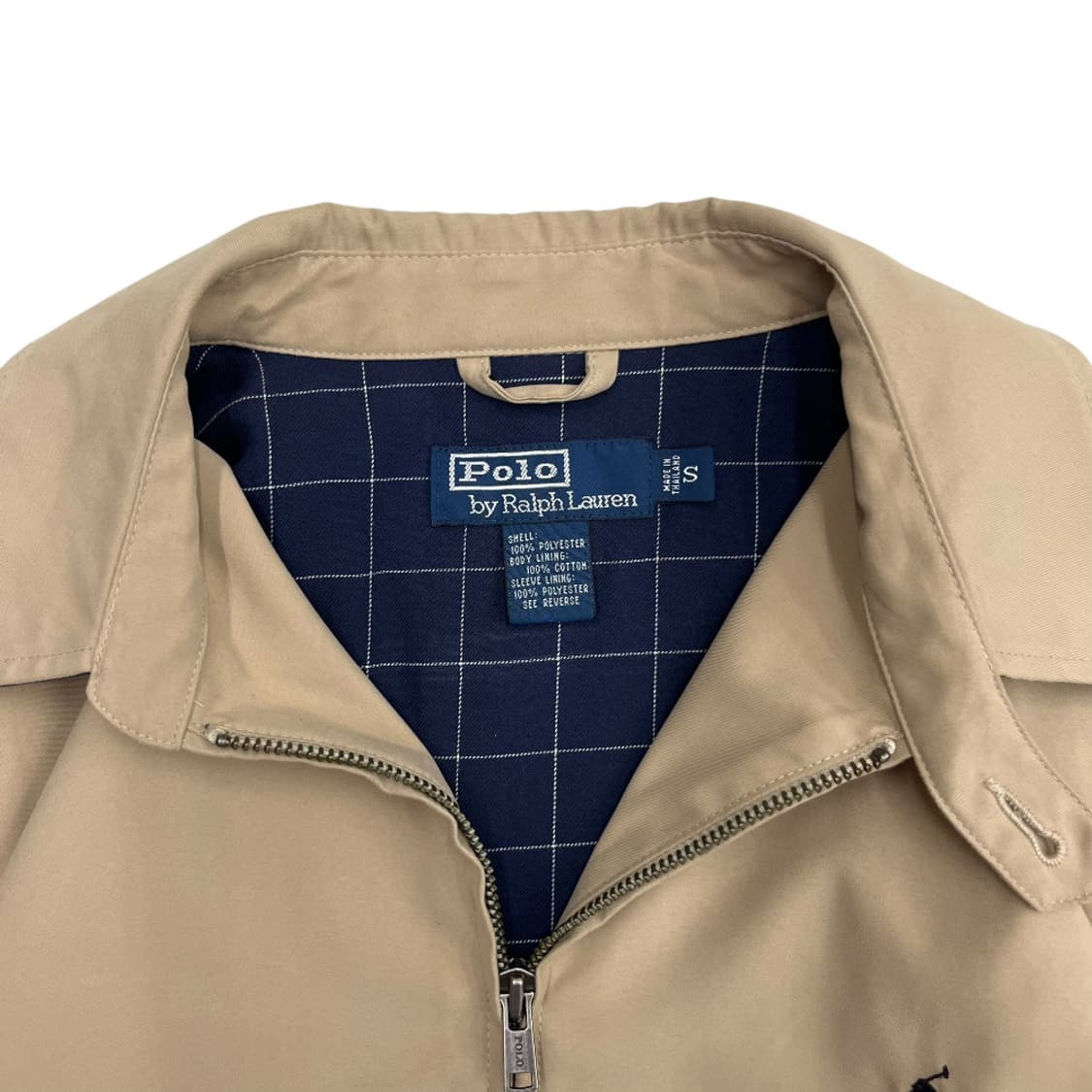 폴로 랄프로렌 네이비포니 베이지 블루종 자켓 S 상품이미지5