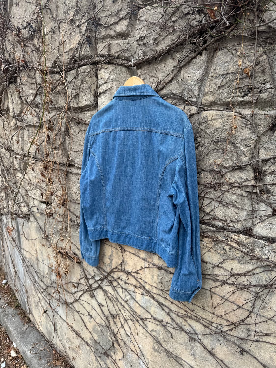 70s lee 빈티지 웨스턴 몰스킨 데님 트러커 자켓 상품이미지4