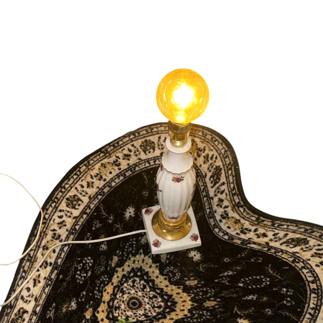 90s Duncan Clay Art 클래식 플로럴 세라믹 조명 상품이미지9