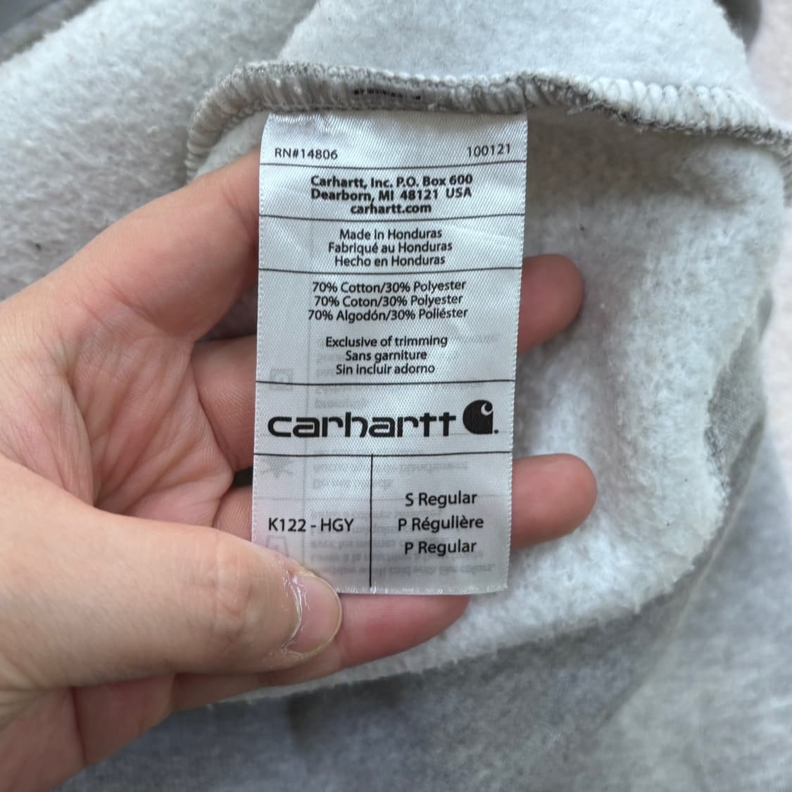 S 칼하트 미드웨이트 후드 집업 0420E 상품이미지4