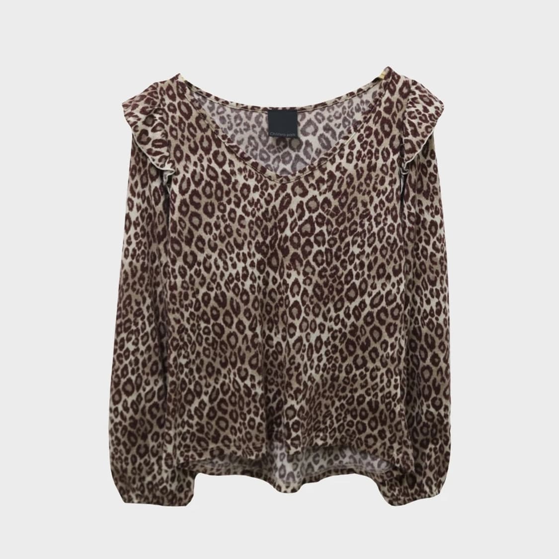 CHIMERA PARK 호피 프릴 울 혼방 니트 62032 상품이미지1