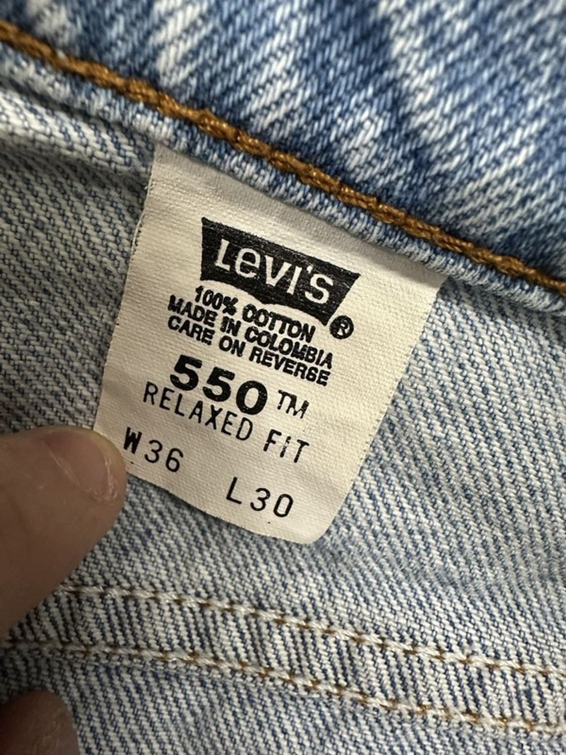 [W36L30] LEVI'S 리바이스550 90s 빈티지오렌지탭 상품이미지7