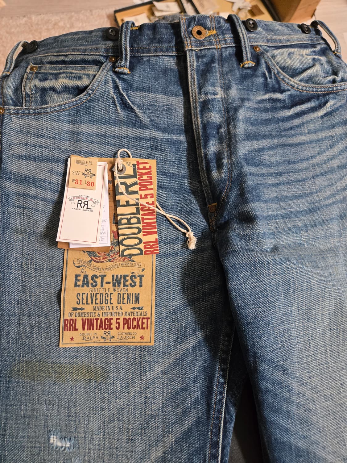 RRL  Slim Fit East-West Selvedge Jean 상품이미지2