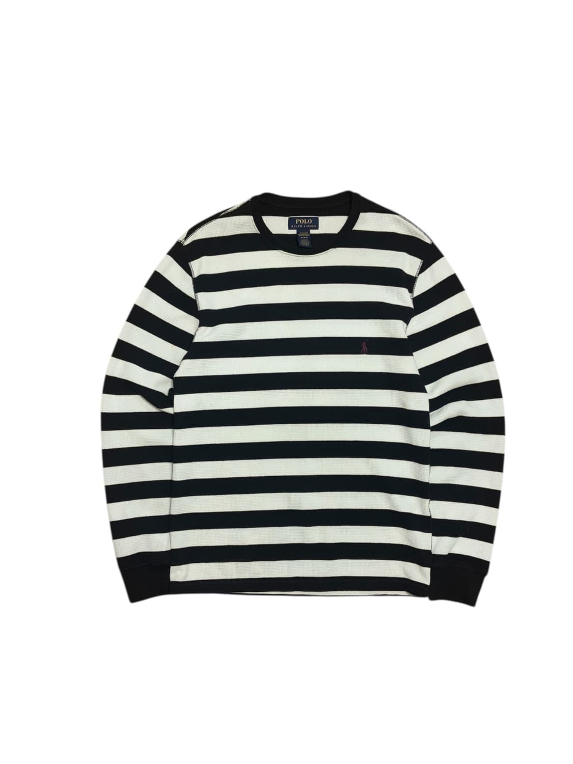 폴로 랄프로렌 와플 블랙 화이트 롱슬리브 상품이미지2