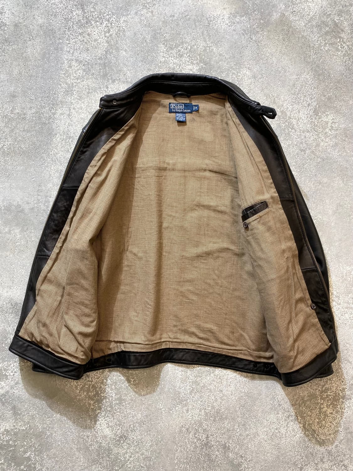 [M] 폴로 랄프로렌 블랙 맥스웰 레더 자켓 상품이미지5