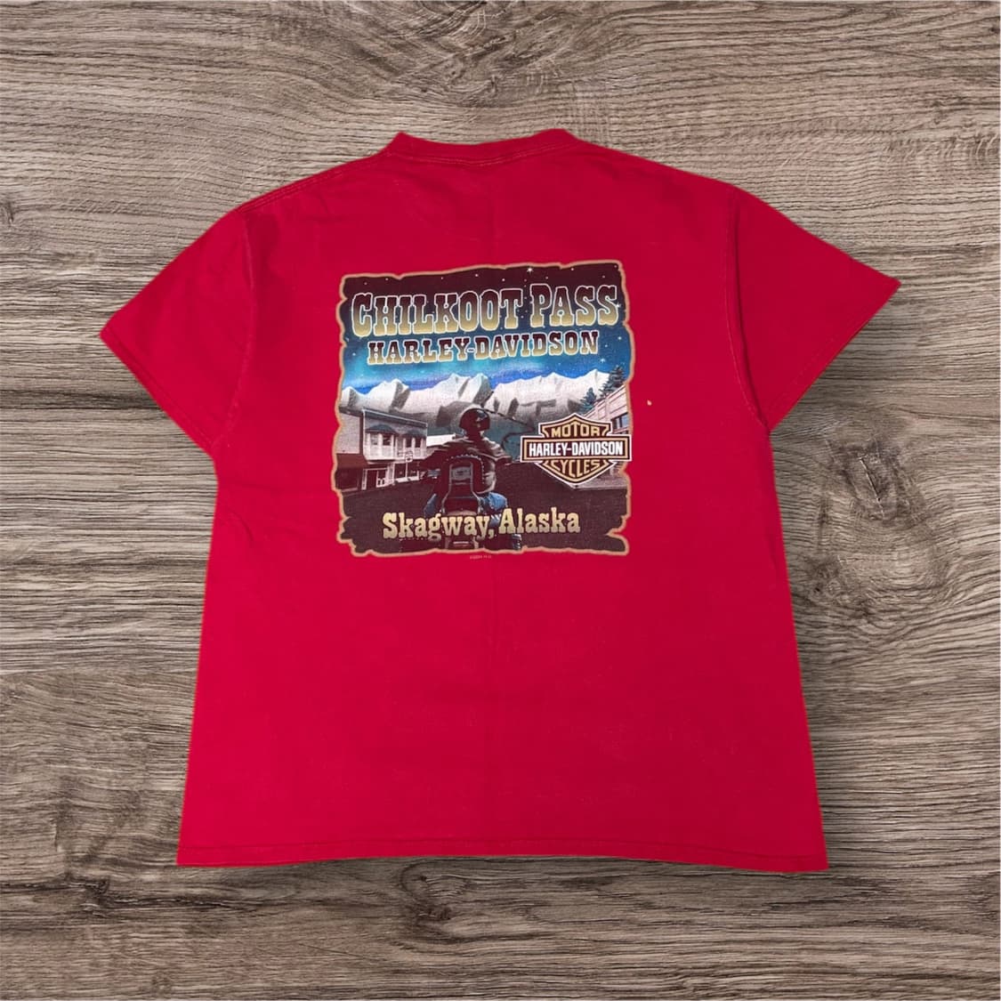 00s Harley Davidson ALASKA T-shirt 상품이미지3