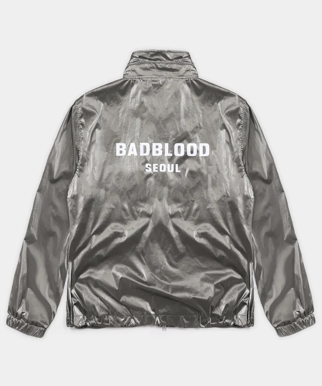 Badblood 배드블러드 프린트 로고 나일론 트랙 자켓 - 카키 상품이미지1