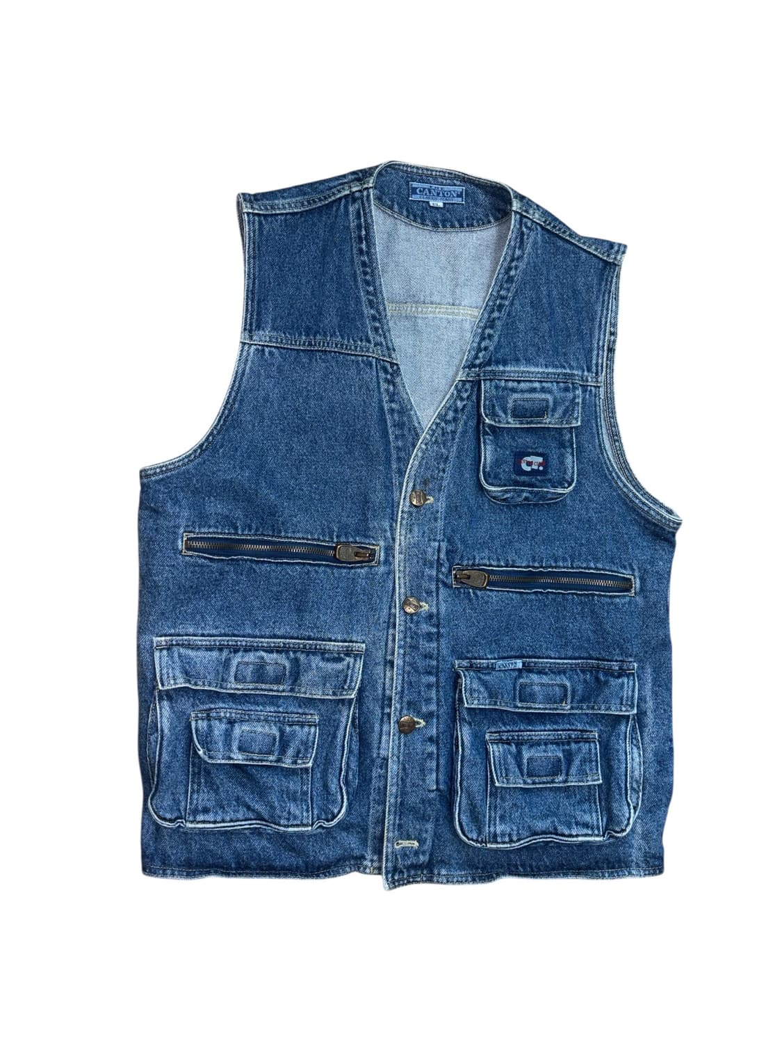 빈티지 피싱 데님 베스트 조끼 상품이미지2