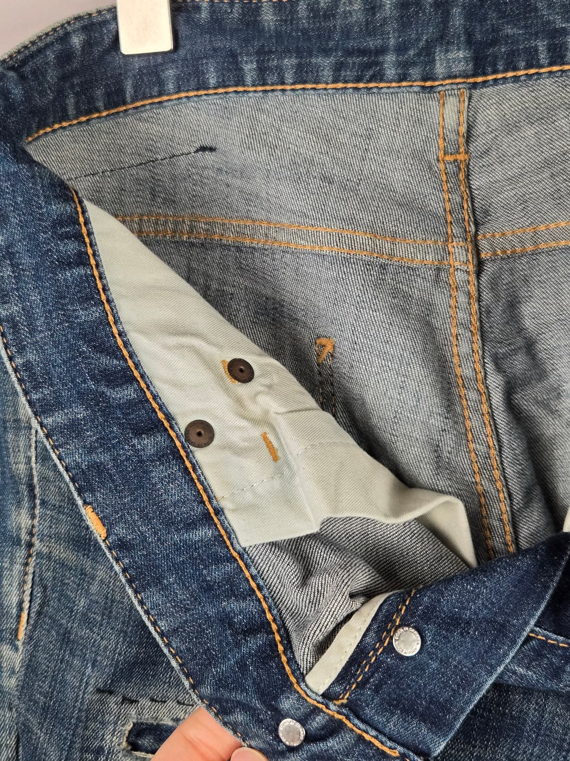 [무료배송]디스퀘어드2 남성 46 스판 레더탭 덧댐 워싱진 청바지 정품 상품이미지8