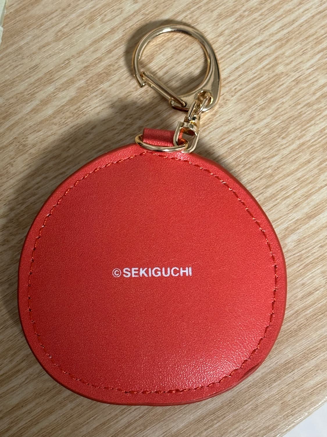 몬치치 사가라 인조가죽 레드 자수 키홀더 상품이미지3
