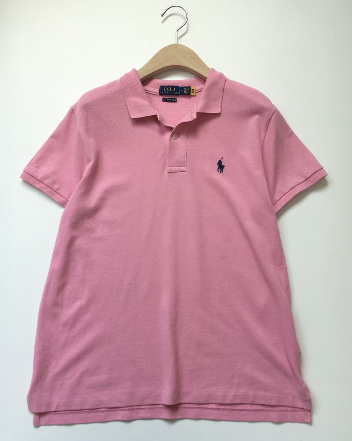 Polo 폴로 랄프로렌 QR라벨 핑크컬러 PK티셔츠 상품이미지3