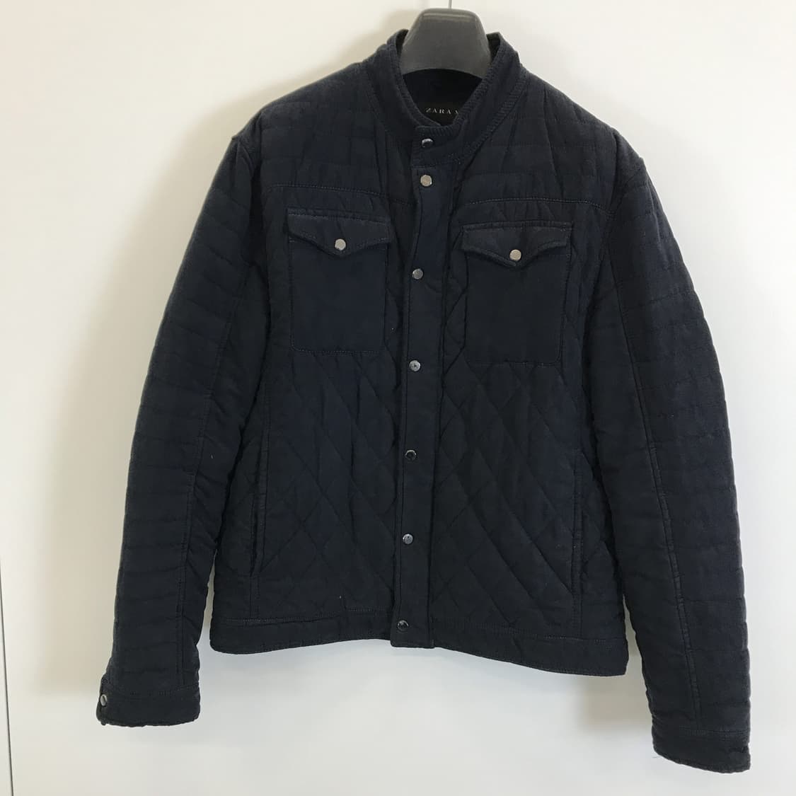 자라 스웨이드 퀼팅 봄버자켓 [XL] 상품이미지1