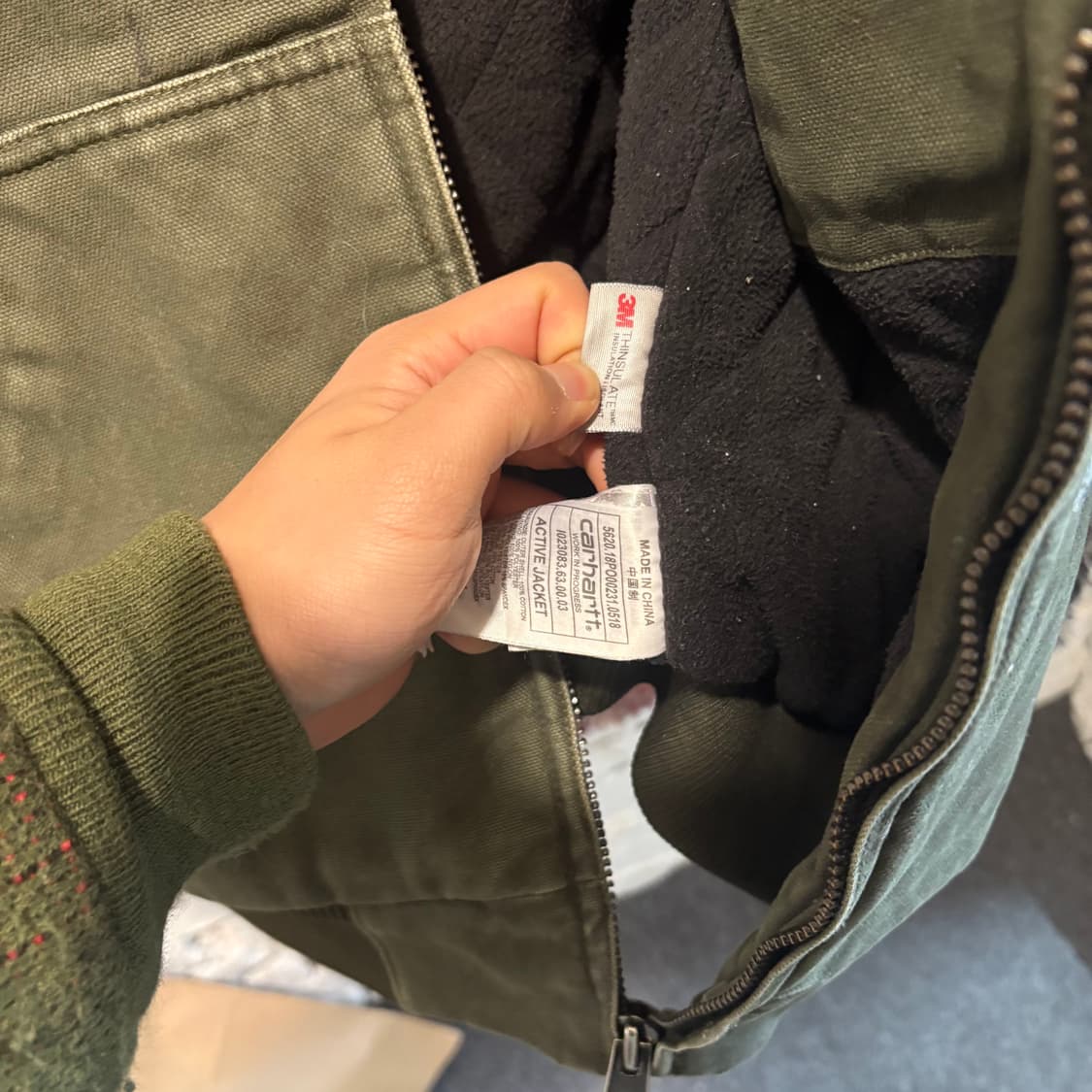 칼하트 윕 빈티지 덕 엑티브 후드 워크자켓 상품이미지5