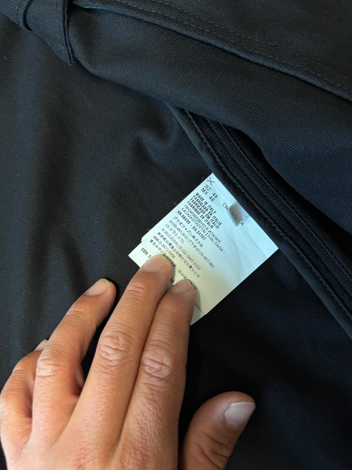 PRADA 프라다 블랙 jacket 상품이미지8