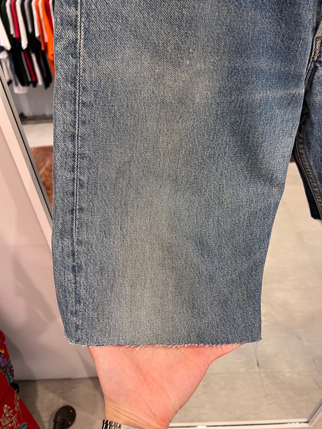 90s Levis 리바이스 501 컷오프 데님 쇼츠 팬츠 (USA) 상품이미지7