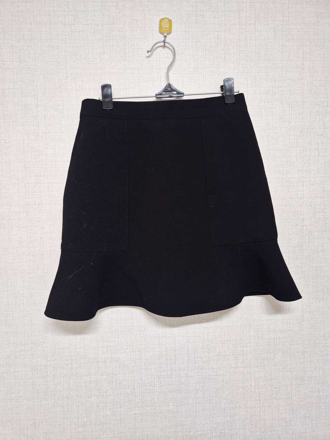 블랙 플레어 미니 스커트 상품이미지1