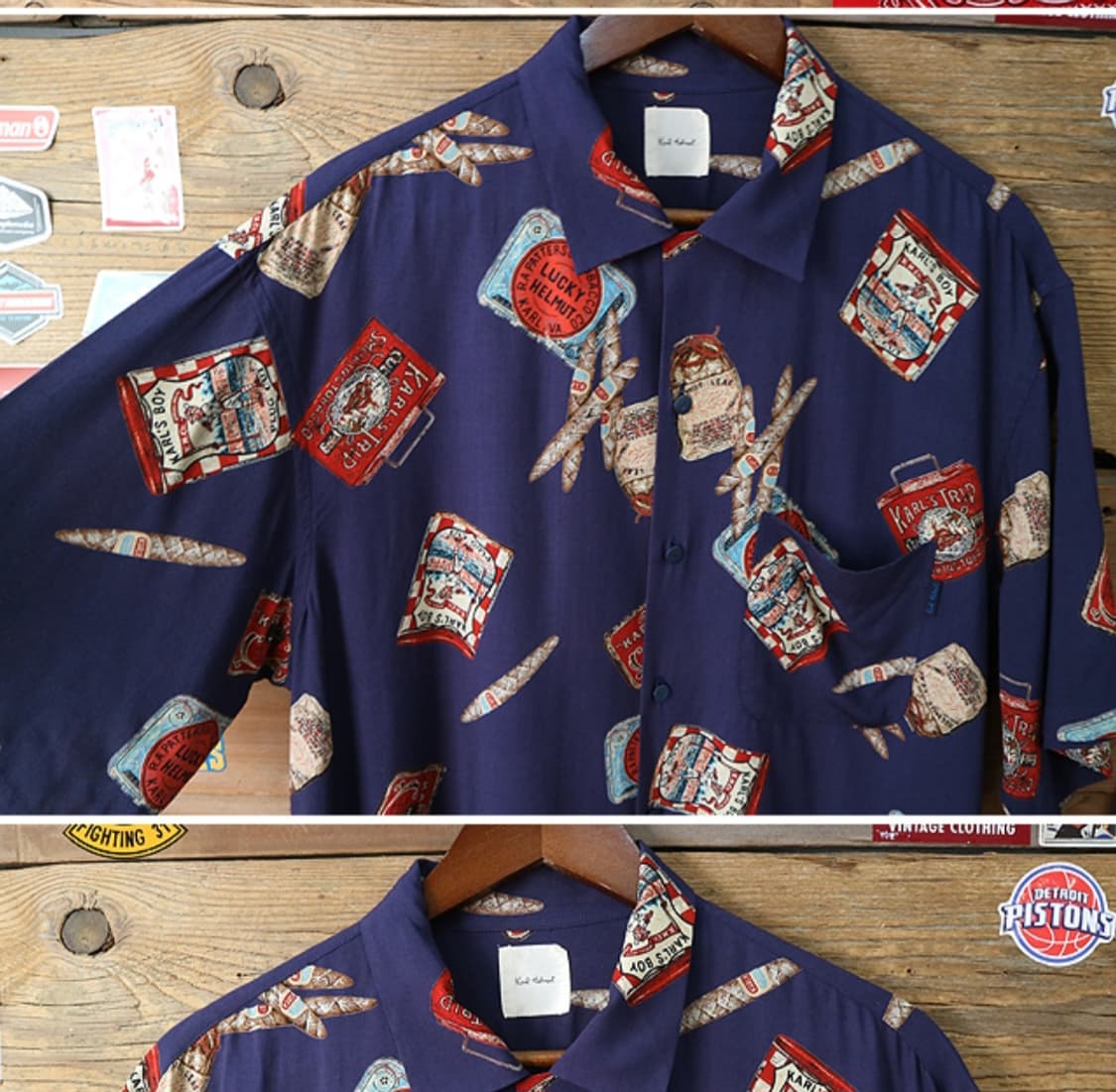 일본판 90s Karl helmut 칼 헬무트 야구프린팅 빈티지 남방

 상품이미지2