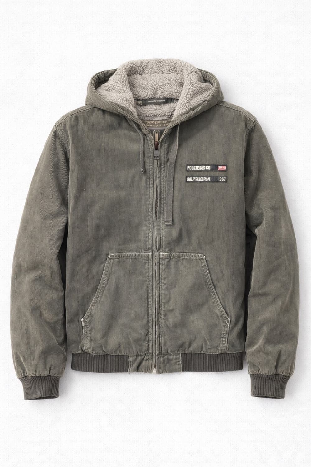 폴로진 코듀로이 후드 집업 S 상품이미지1