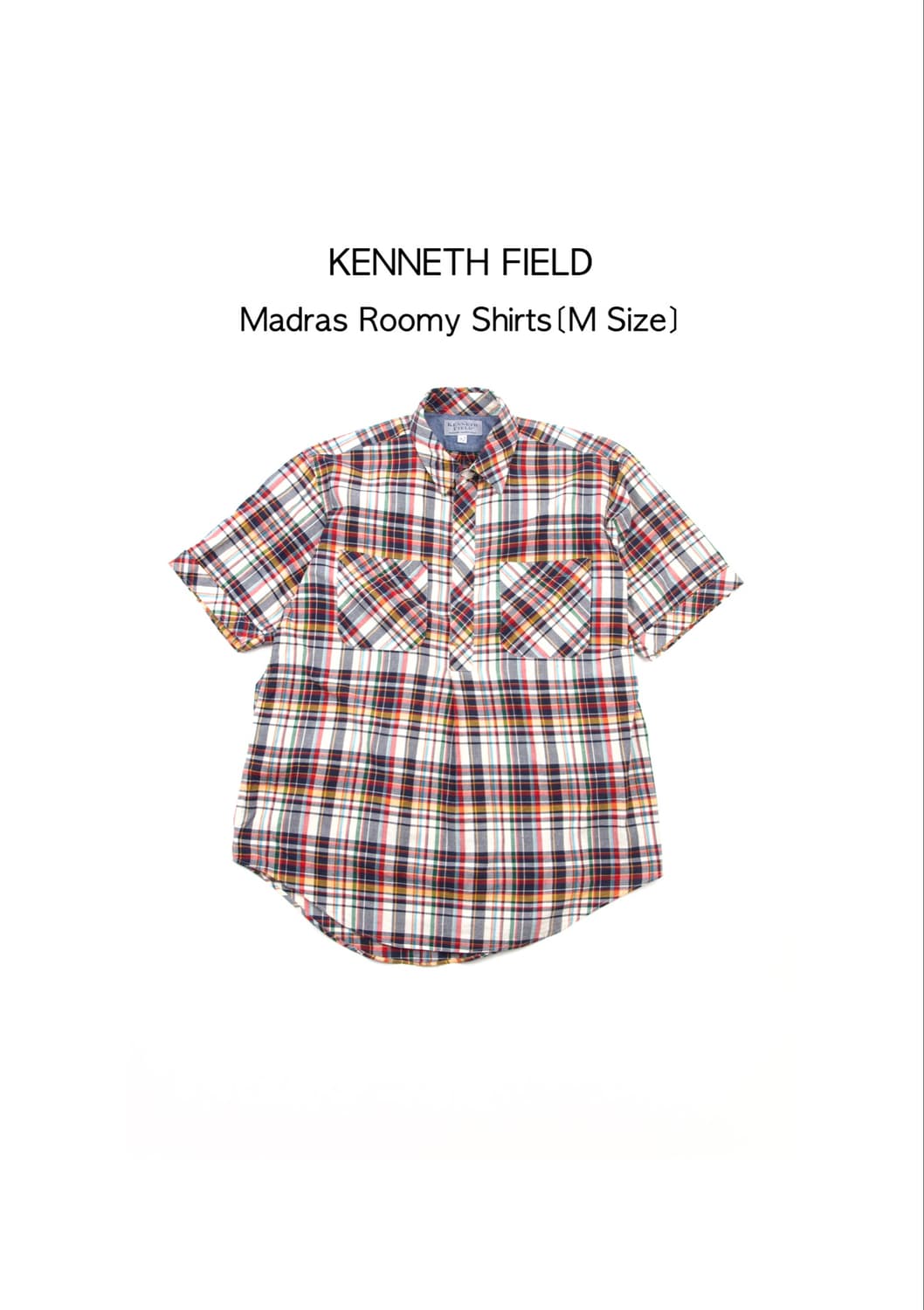 KENNETH FIELD 마드라스 루미 셔츠 상품이미지1